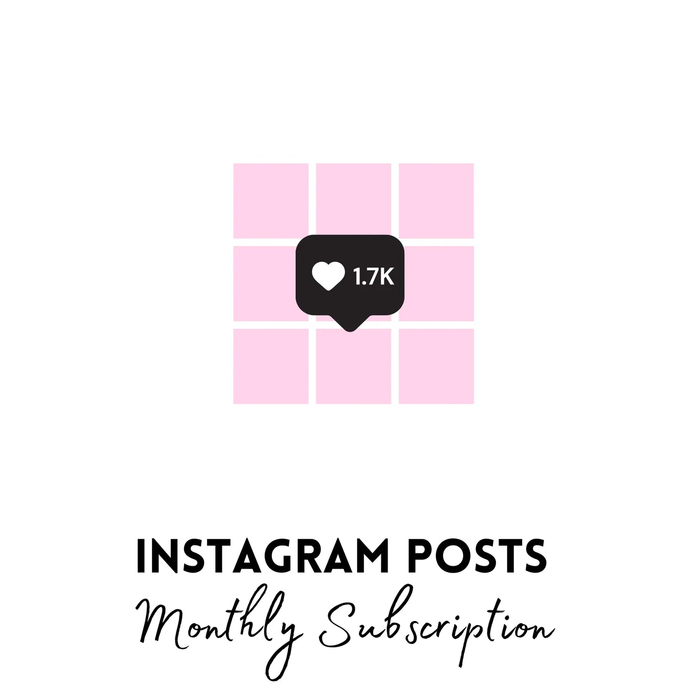 8 x Social Media Posts on a Monthly Subscription by an Instagram Manager
